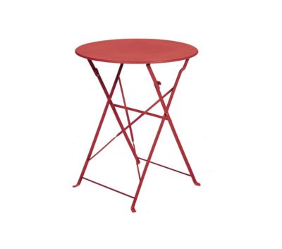 Table de jardin pliante - coloris bordeaux