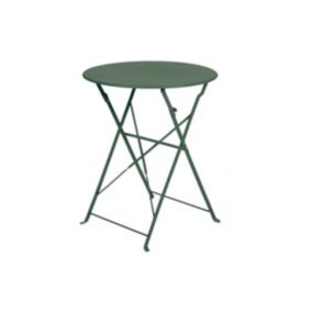 Table de jardin pliante - coloris vert amande