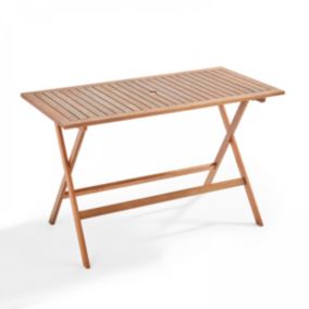 Table de jardin pliante en bois d'eucalyptus  Oviala