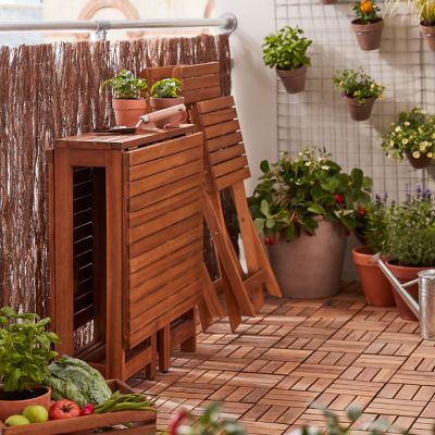 Table de jardin pliante extensible Virginia en bois coloris acacia L.26/132 x l.63 x H.75 cm