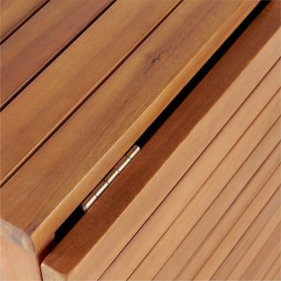 Table de jardin pliante extensible Virginia en bois coloris acacia L.26/132 x l.63 x H.75 cm