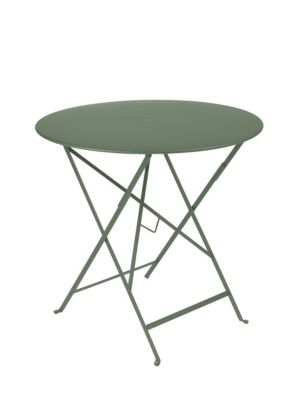 Table de jardin pliante Fermob Bistro acier cactus diam.77 cm, H.74 cm