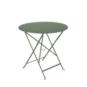 Table de jardin pliante Fermob Bistro acier cactus diam.77 cm, H.74 cm