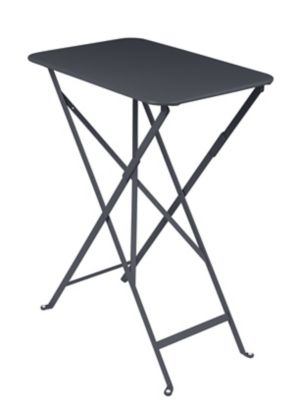 Table de jardin pliante Fermob Bistro en métal - Coloris carbone - L.57 x l.37 x H.74 cm