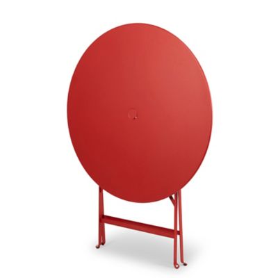 Table de jardin pliante Fermob Bistro en métal - Coloris piment - Ø.77 x H.74 cm