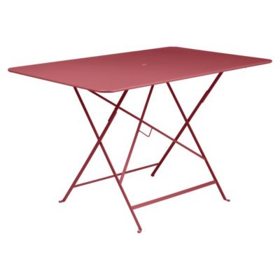 Table de jardin pliante Fermob Bistro en métal - Coloris piment - L.77 x l.117 x H.74 cm