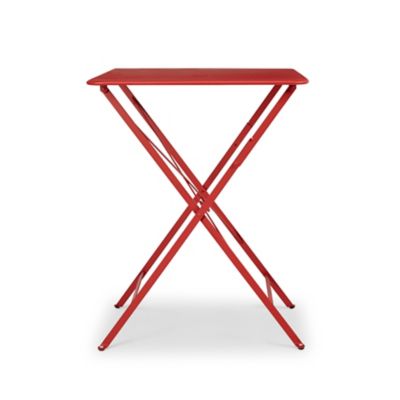 Table de jardin pliante Fermob Bistro en métal - Coloris piment - L.77 x l.57 x H.74 cm