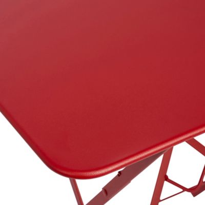 Table de jardin pliante Fermob Bistro en métal - Coloris piment - L.77 x l.57 x H.74 cm