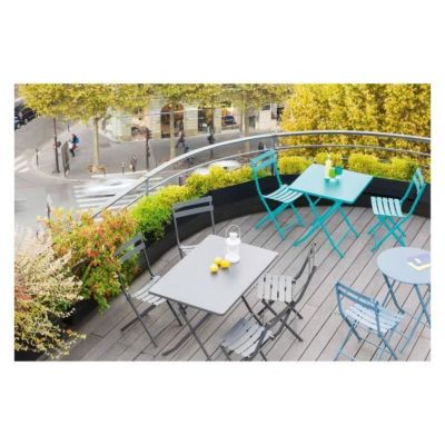 Table de jardin pliante rectangulaire Greensboro Graphite - Graphite - Hespéride