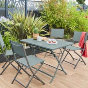 Table de jardin pliante rectangulaire Greensboro Vert jade - Hespéride
