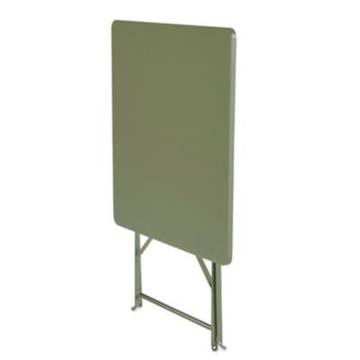 Table de jardin pliante Saba en acier coloris kaki green L.70 x l.70 x H.71 cm
