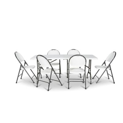 Table de jardin pliante valise Memphis L. 181 x l. 76 cm