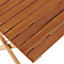 Table de jardin pliante Virginia en bois coloris acacia L.60 x l.60 x H.74 cm