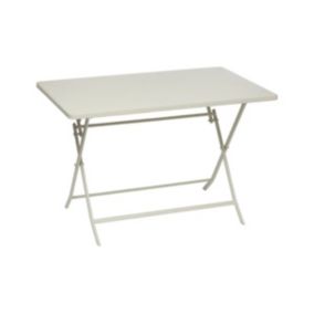 Table de jardin rectangle Greensboro 110 x 70 cm Argile - Hespéride