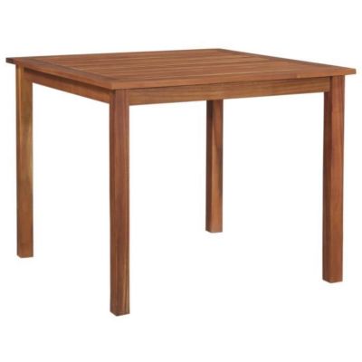 Table de jardin rectangulaire en bois d'acacia massif - VIDAXL - 85x85x74 cm - 4 personnes