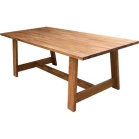 Table de jardin rectangulaire en bois massif 6 à 8 personnes 220 cm - Laguna