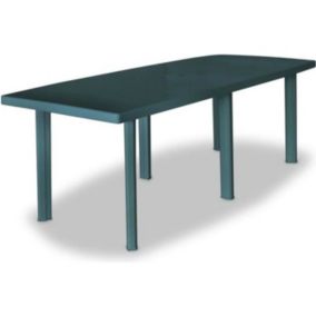 Table de jardin rectangulaire en pvc - Vert - 210 x 96 x 72 cm - VIDAXL - Résistance aux intempéries