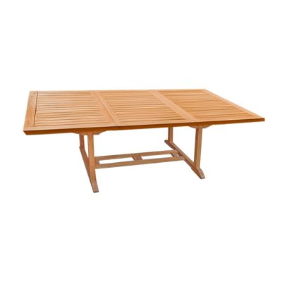 Table de jardin rectangulaire extensible 180-240 cm teck - ANCOLIE