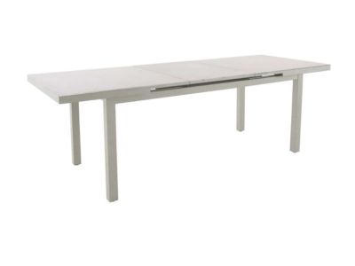 Table de jardin rectangulaire extensible en aluminium Koloa 8/10 places - Jardideco