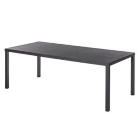 Table de jardin rectangulaire Piazza Graphite - Hespéride