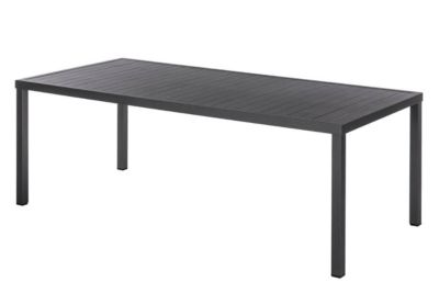 Table de jardin rectangulaire Piazza Graphite - Hespéride