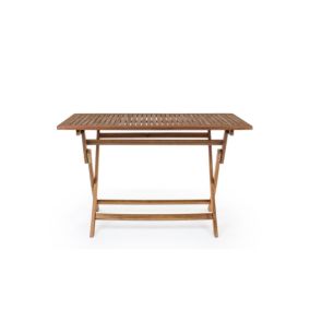 Table de jardin rectangulaire pliable en acacia L120 - CANCALE