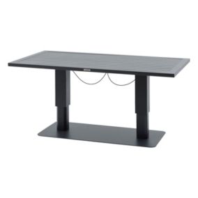 Table de jardin relevable rectangulaire en aluminium SALIMIA