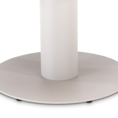 Table de jardin ronde en teck beige et aluminium - Capri | Castorama