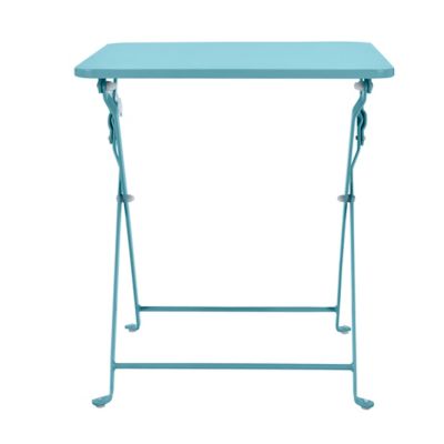 Table de jardin Saba 40 x 40 cm bleu clair