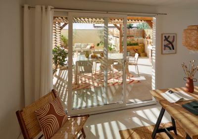 Table de jardin Santa Cruz 8-10 Personnes GoodHome en aluminium coloris Peyote