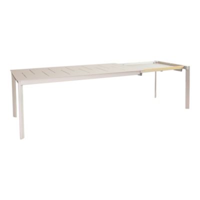 Table de jardin Santa Cruz 8-10 Personnes GoodHome en aluminium coloris Peyote