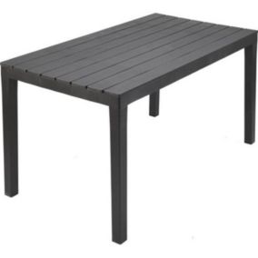 Table de jardin - Sumatra - 4 personnes - Polypropylène Anthracite