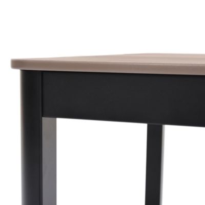Table de jardin THILIA en Duraboard® et aluminium coloris noir - 8 personnes