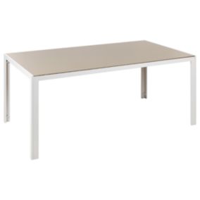 Table de jardin Verre Beige CATANIA