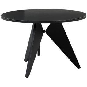 Table de jardin Verre Noir OLMETTO