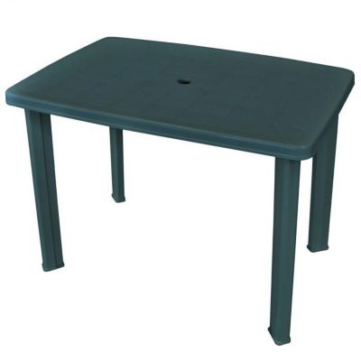 Table de jardin - vidaXL - 101 x 68 x 72 cm - Plastique - Vert - Résistante aux intempéries