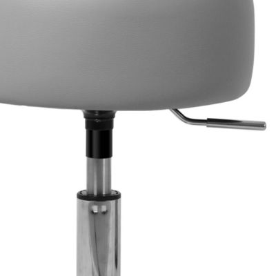 Table de maquillage avec miroir et LED coiffeuse moderne + tabouret gris clair