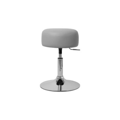 Table de maquillage d'angle coiffeuse avec miroir et LED + tabouret gris clair