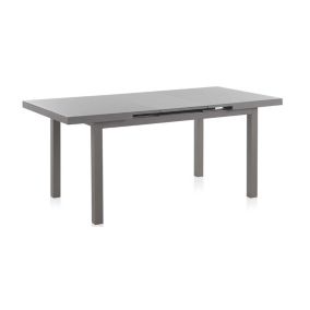 Table de repas de jardin extensible 140/180 cm Aluminium Taupe - ARRIETA