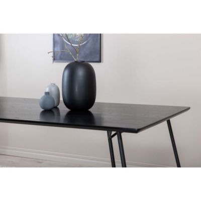 Table de repas en MDF et acier Pippi Noir
