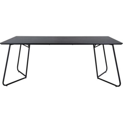 Table de repas en MDF et acier Pippi Noir