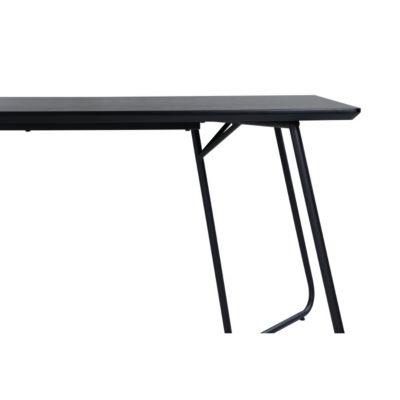 Table de repas en MDF et acier Pippi Noir