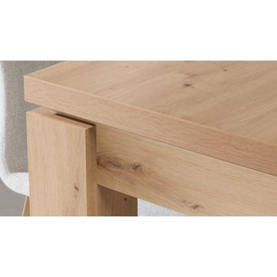 Table de repas extensible 160 à 207 cm décor bois clair - ALIA