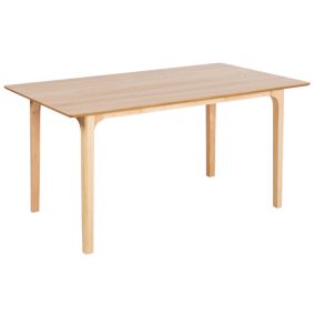 Table de salle à manger 160 x 90 cm en bois clair DELMAS