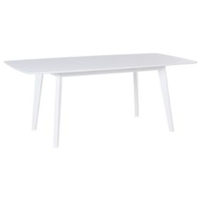 Table de salle à manger blanche 150x195 SANFORD