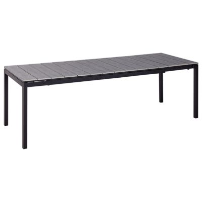 Table de salle à manger de jardin extensible TOFANE 198/248 cm 90 cm Gris