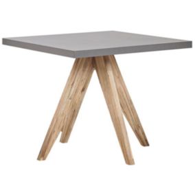 Table de salle à manger de jardin OLBIA 90 cm 90 cm Béton Gris