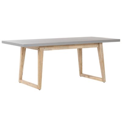 Table de salle à manger de jardin ORIA 180 cm 90 cm Béton Gris
