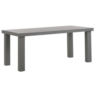 Table de salle à manger de jardin TARANTO 180 cm 90 cm Béton Gris