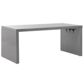 Table de salle à manger de jardin TARANTO 180 cm 90 cm Béton Gris